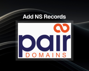 How to Add NS Records in Pairdomains