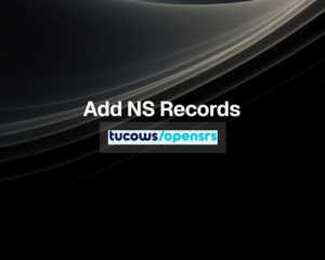 How to Add NS Records in Tucows/OpenSRS